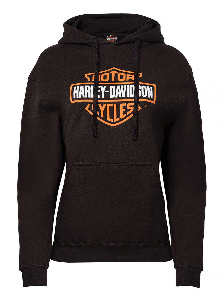 Harley-Davidson® Women's Classic Bar & Shield Logo Pullover Hoodie, Black