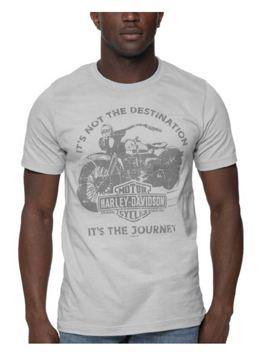 Harley-Davidson® Men's Suite Bike Crew-Neck Cotton Short Sleeve T-Shirt, Gray