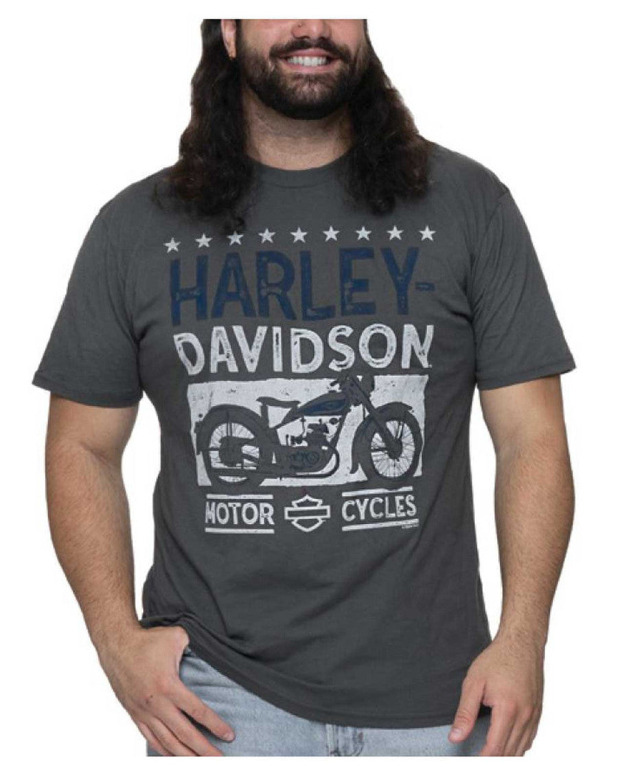 Harley-Davidson® Men's Inspire Crew-Neck Cotton Short Sleeve T-Shirt, Asphalt