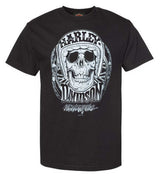 Harley-Davidson® Men's Pastiche Crew-Neck Cotton Short Sleeve T-Shirt, Black