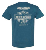 Harley-Davidson® Men's Insights Short Sleeve Crew-Neck T-Shirt, Antique Harbor