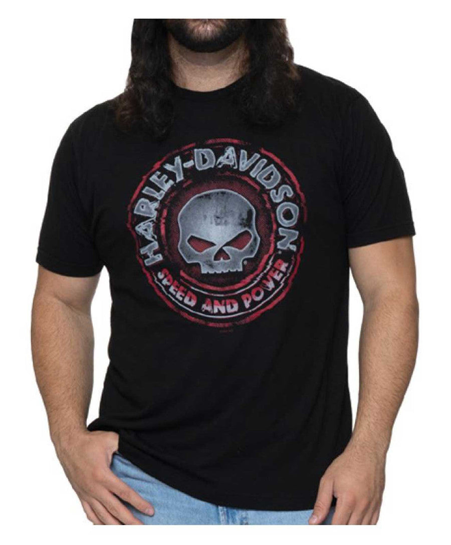 Harley-Davidson® Men's Pantomime Poly-Blend Short Sleeve T-Shirt, Black