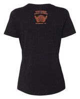 Harley-Davidson® Womens Exterior Crew-Neck Short Sleeve Cotton-Blend Tee, Black