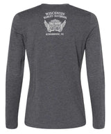 Harley-Davidson Women's Steep Cross Strap Long Sleeve Shirt, Dark Gray