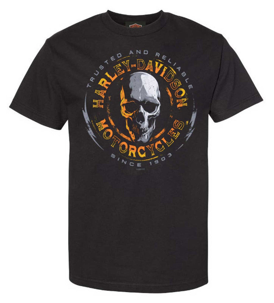 Harley-Davidson® Men's Concept Skull Short Sleeve Cotton T-Shirt, Black