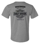 Harley-Davidson® Men's Pure Ride Motorcycle Short Sleeve Tri-Blend T-Shirt, Gray