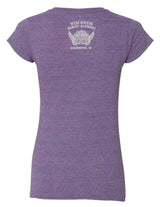 Harley-Davidson Women's Context V-Neck Short Sleeve Tee, Heather Purple