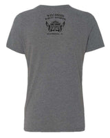 Harley-Davidson® Women's Tribunal Foil High-Low Short Sleeve Tee, Charcoal