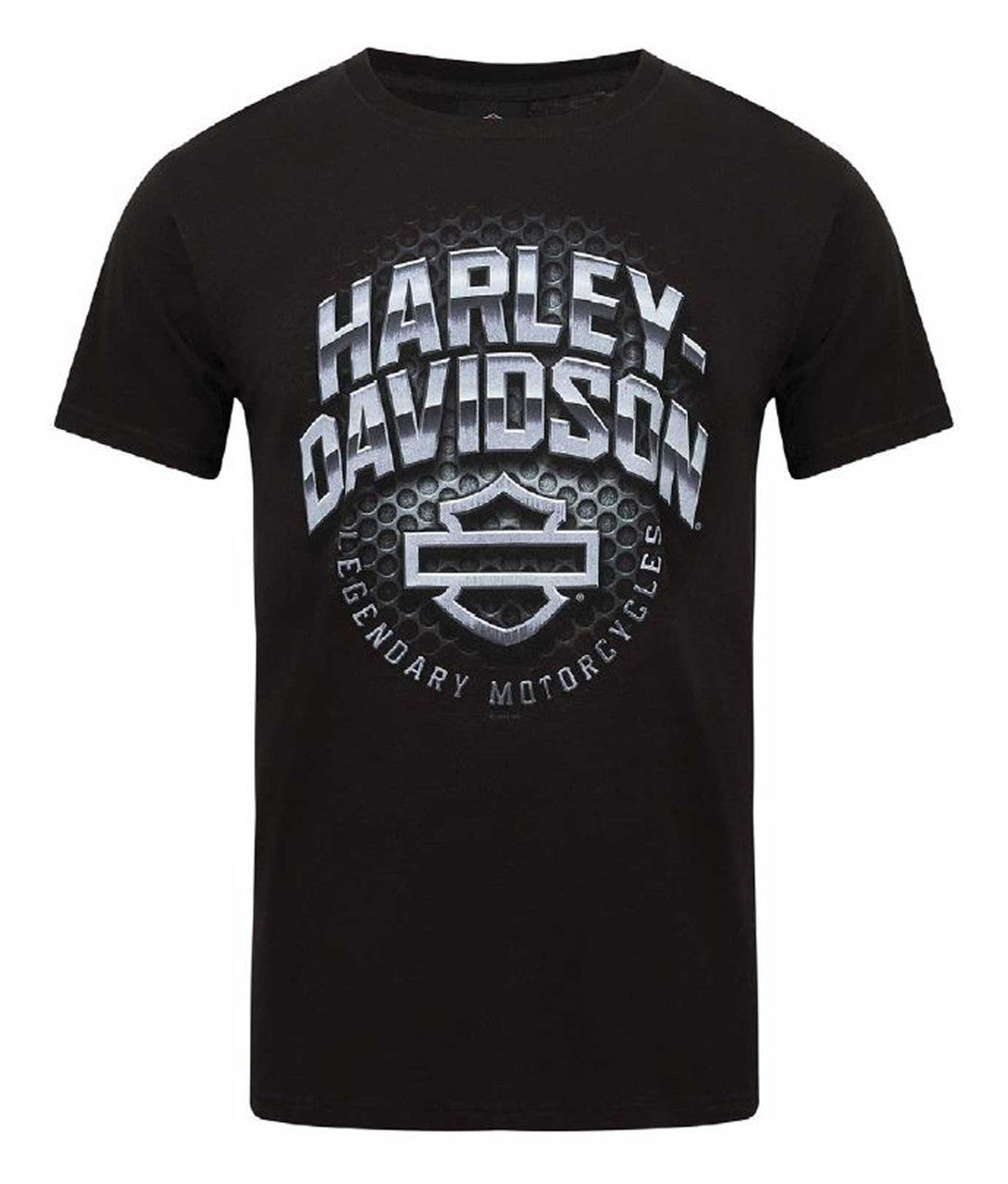 Harley-Davidson® Men's Winter Chrome Bar & Shield Crew-Neck T-Shirt, Black