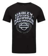 Harley-Davidson® Men's Winter Chrome Bar & Shield Crew-Neck T-Shirt, Black