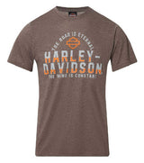 Harley-Davidson® Men's Eternal Poly-Blend Short Sleeve T-Shirt, Heather Brown