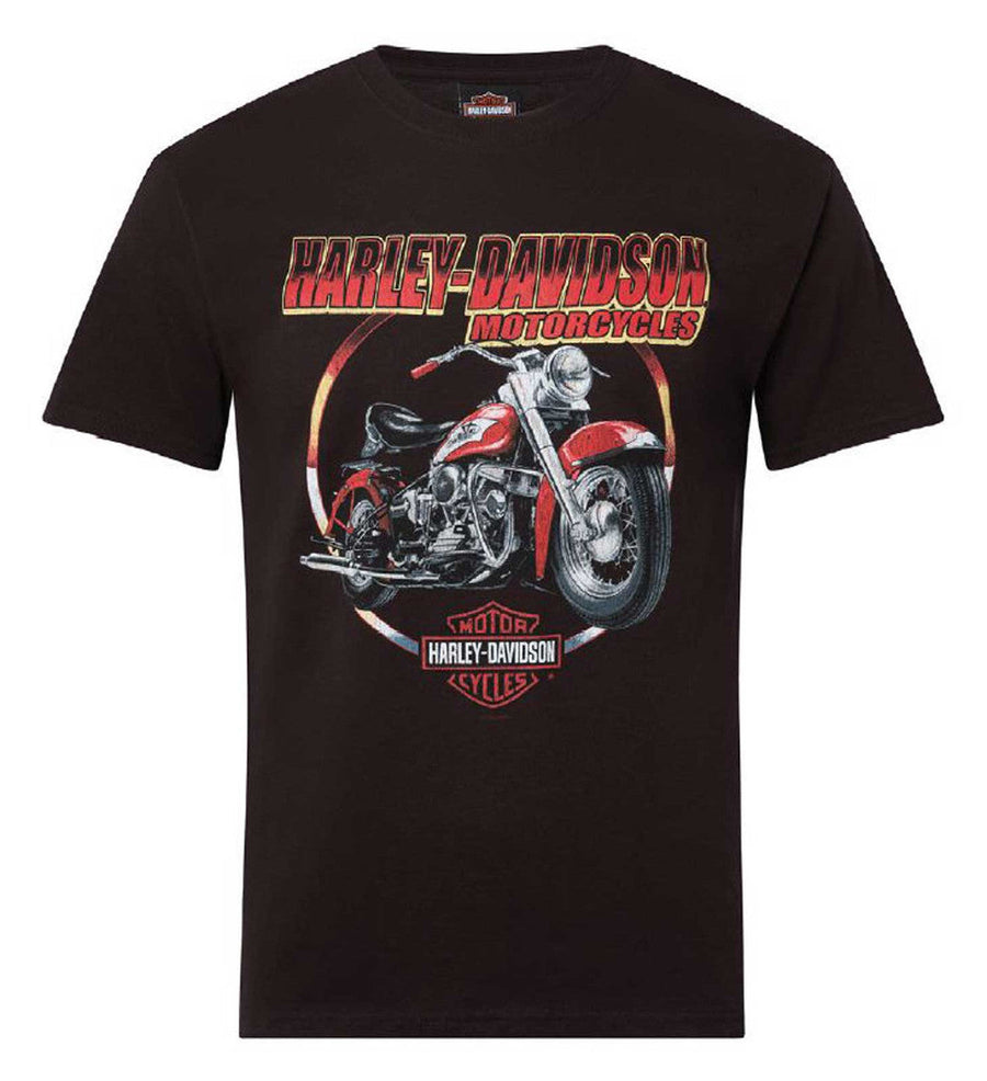 Harley-Davidson® Men's Harvest Bike Short Sleeve Cotton T-Shirt, Black