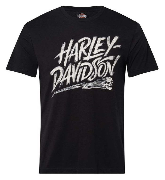 Harley-Davidson® Men's Brushed H-D Short Sleeve Crew-Neck T-Shirt, Black