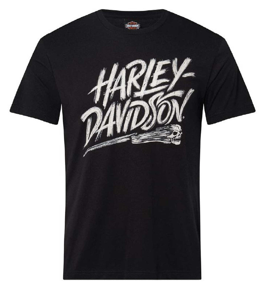 Harley-Davidson® Men's Brushed H-D Short Sleeve Crew-Neck T-Shirt, Black