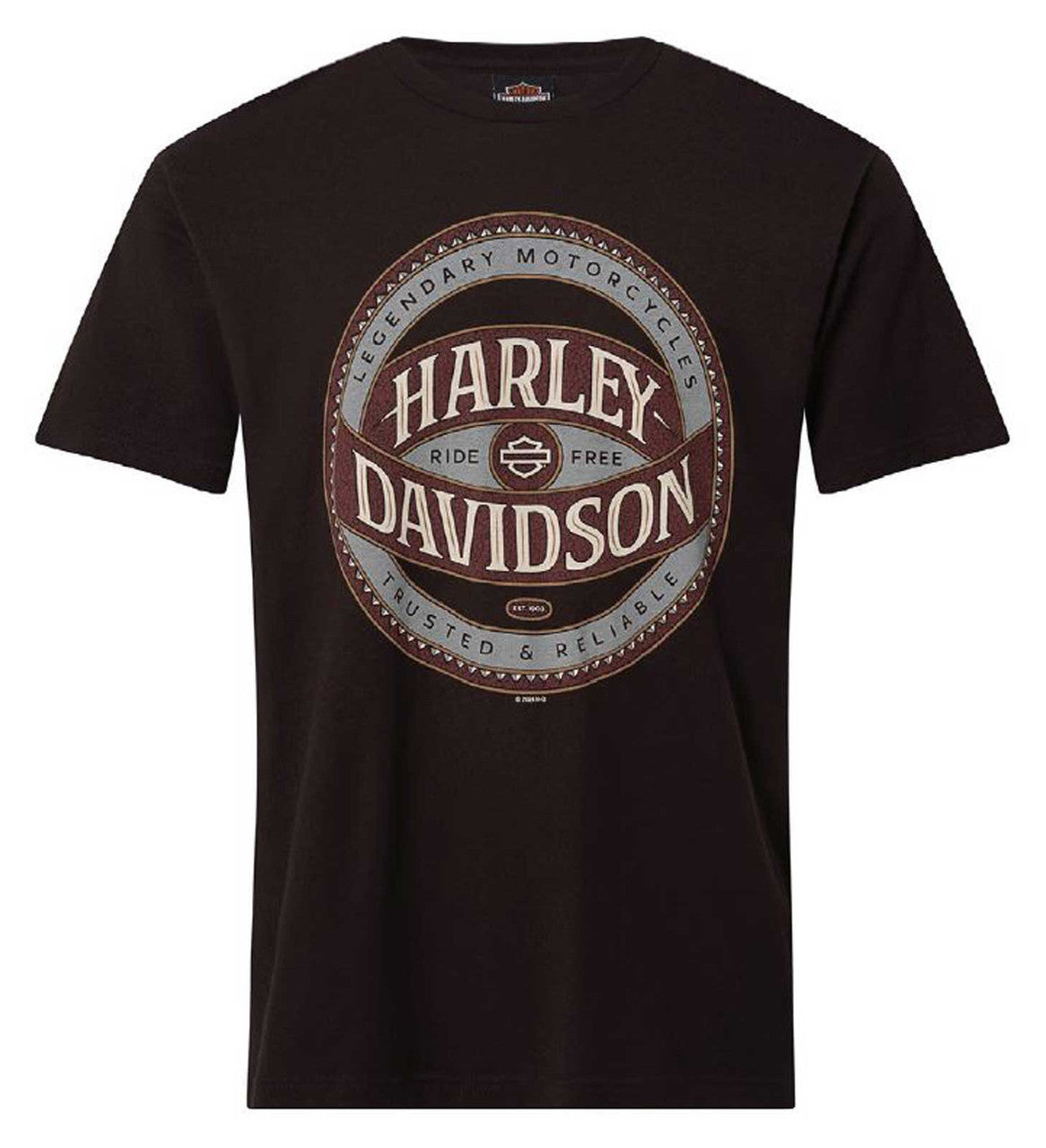 Harley-Davidson® Men's Global Short Sleeve Cotton Crew-Neck T-Shirt, Black