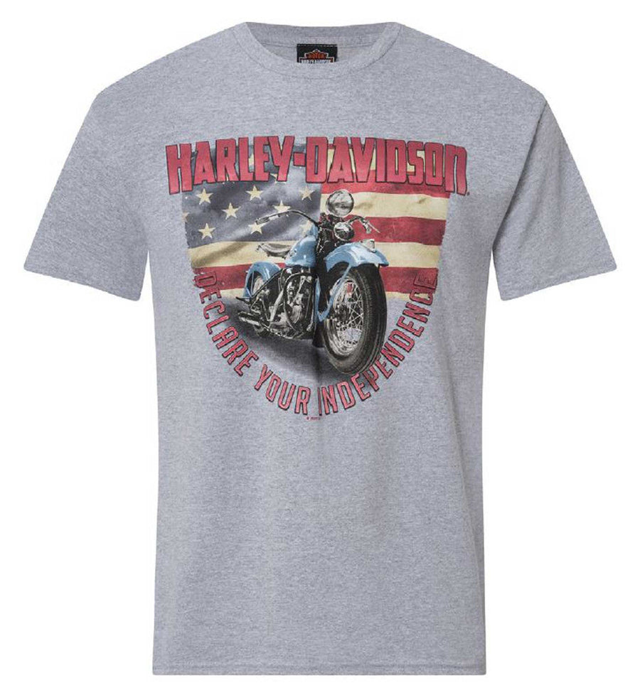 Harley-Davidson® Men's Manifest Short Sleeve Cotton-Blend T-Shirt, Sport Gray