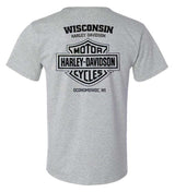 Harley-Davidson® Men's Manifest Short Sleeve Cotton-Blend T-Shirt, Sport Gray