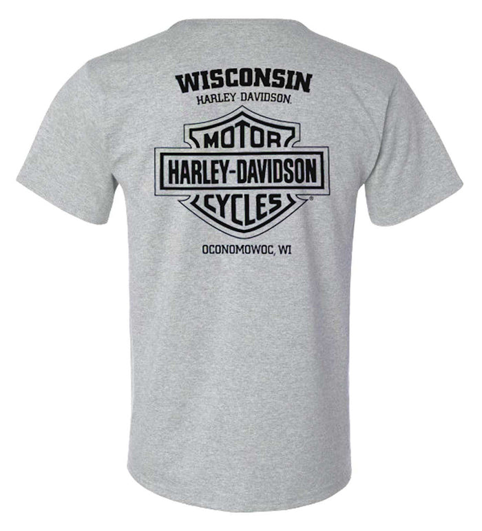 Harley-Davidson® Men's Manifest Short Sleeve Cotton-Blend T-Shirt, Sport Gray