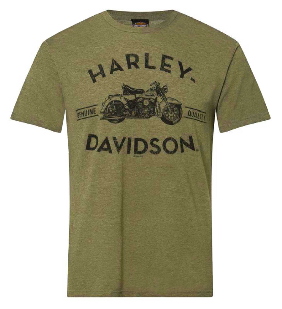Harley-Davidson® Men's Precisely Poly-Blend Short Sleeve T-Shirt, Military Green