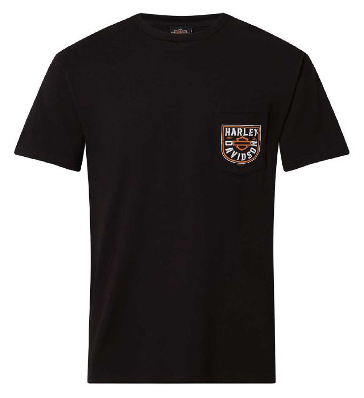 Harley-Davidson® Men's Analyze Cotton Short Sleeve Chest Pocket T-Shirt, Black
