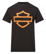Harley-Davidson® Men's Open Bar & Shield On Black Short Sleeve Crew-Neck T-Shirt