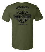 Harley-Davidson® Men's Dark Trait Short Sleeve Crew-Neck T-Shirt, Military Green