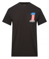 Harley-Davidson® Men's RWB #1 Logo Short Sleeve Crew-Neck T-Shirt, Black