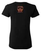 Harley-Davidson Women's Open Bar & Shield On Black Short Sleeve T-Shirt