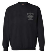 Harley-Davidson® Men's Fastened Bar & Shield Fleece Pullover Sweatshirt, Black
