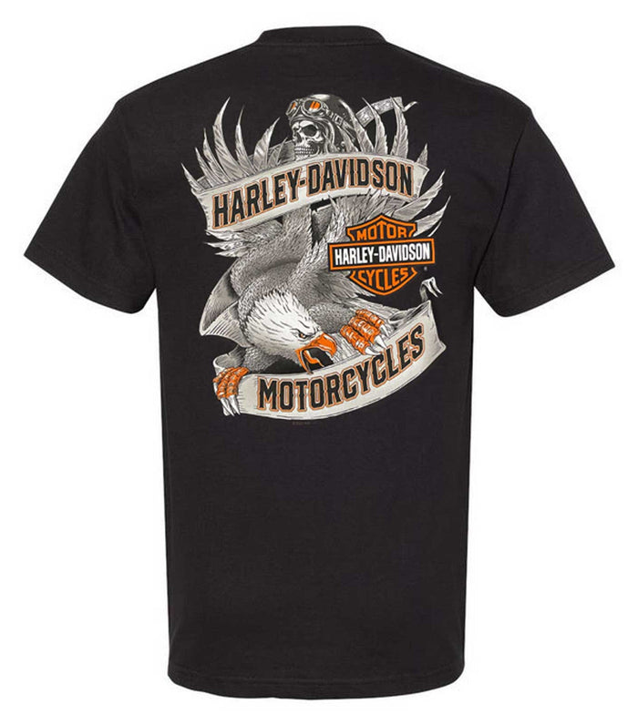 Harley-Davidson® Men's Road Pilot Crew-Neck Short Sleeve T-Shirt, Black