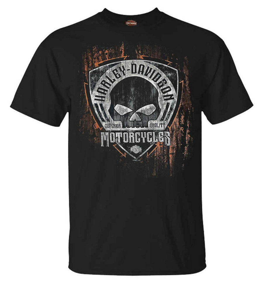 Harley-Davidson® Men's Corrosion Skull Short Sleeve Crew-Neck T-Shirt - Black
