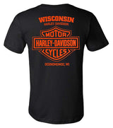 Harley-Davidson® Men's Varsity B&S Short Sleeve Crew-Neck T-Shirt - Black