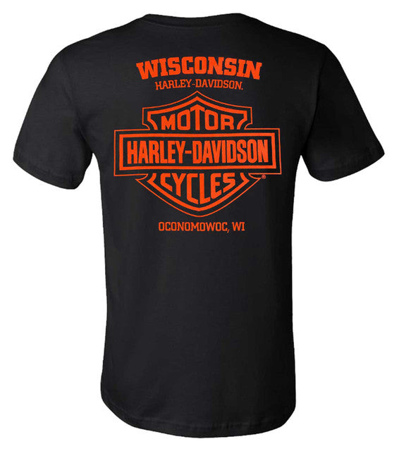 Harley-Davidson® Men's Varsity B&S Short Sleeve Crew-Neck T-Shirt - Black