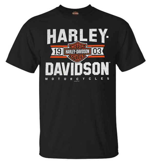Harley-Davidson® Men's Varsity B&S Short Sleeve Crew-Neck T-Shirt - Black
