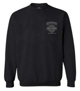 Harley-Davidson® Men's Ghoulish Biker Skull Fleece Pullover Sweatshirt, Black