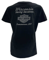 Harley-Davidson® Women's Portrait V-Neck Short Sleeve Soft Fabric Tee