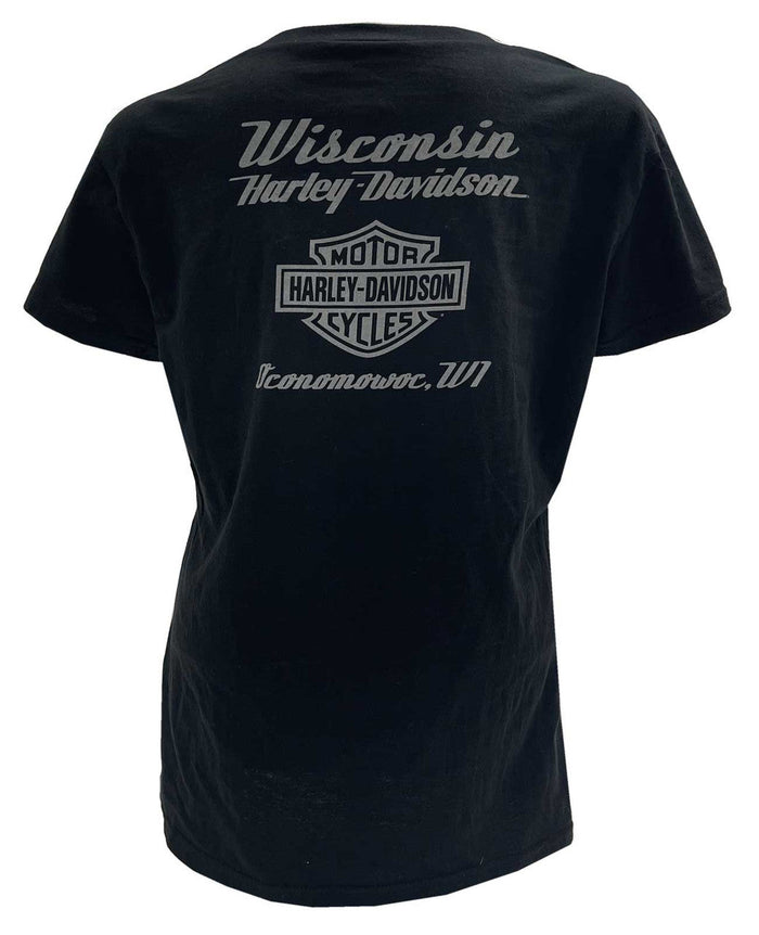 Harley-Davidson® Women's Portrait V-Neck Short Sleeve Soft Fabric Tee