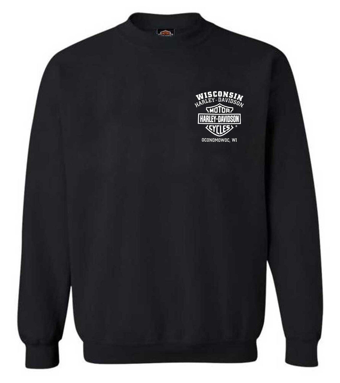 Harley-Davidson® Men's Shady Biker Skull Fleece Pullover Sweatshirt, Black