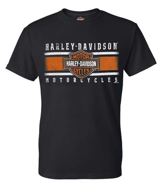 Harley-Davidson® Men's Iconic Bar & Shield Crew-Neck Short Sleeve Shirt - Black