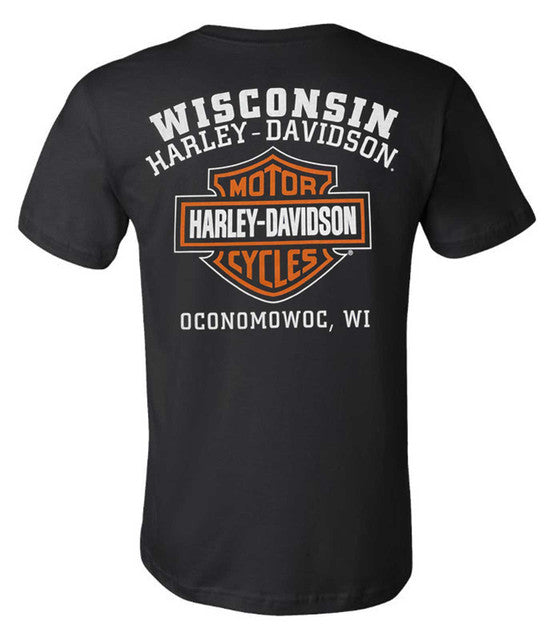 Harley-Davidson® Men's Iconic Bar & Shield Crew-Neck Short Sleeve Shirt - Black