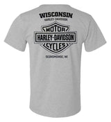 Harley-Davidson® Men's Hand Made Willie G Skull Short Sleeve Tee - Athletic Gray