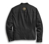 Men's Flaming Skull Patch Denim Shirt Jacket