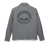 Men's Willie G Skull Casual Jacket - blackened pearl
