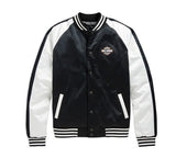 Men's Colorblock Winged Logo Bomber Jacket