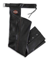 HD Men's Bar & Shield Stock Leather Chaps