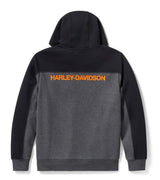 Men's TECH Gaiter Full Zip - Charcoal Grey Heather & Harley Black