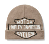 Men's Oversized Bar & Shield Beanie