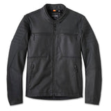 Willie G Skull Graphic Leather Riding Jacket