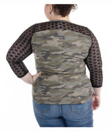 Liberty Wear Women's Saints and Sinners Thermal Long Sleeve Top - Camouflage