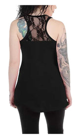 Liberty Wear Women's Liberty American Flag Bling Sleeveless Tank Top - Black